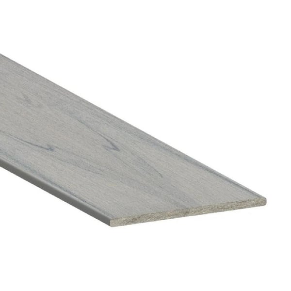Transcend Lineage 1 in. x 12 in. 12 ft. Rainier (Grey) Composite Deck Fascia (Actual Size: 0.56 in. x 11-3/8 in. )