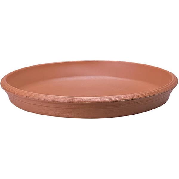 18 in. Terra Cotta Resin Round Indoor Outdoor Saucer (18 in. D x 2.24 in. H)