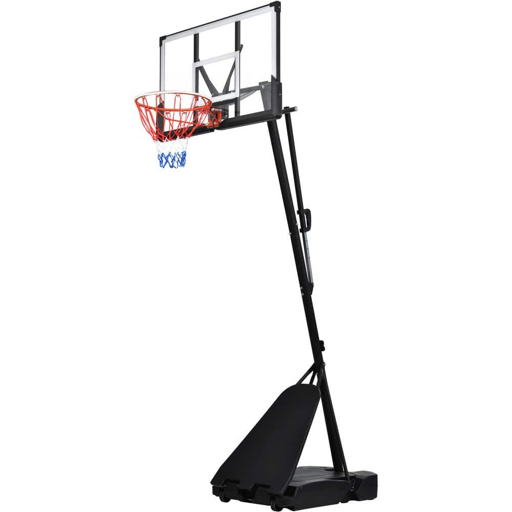 Portable Basketball Hoop 8 ft. to 10 ft. Height Adjustable LED lights, Wate