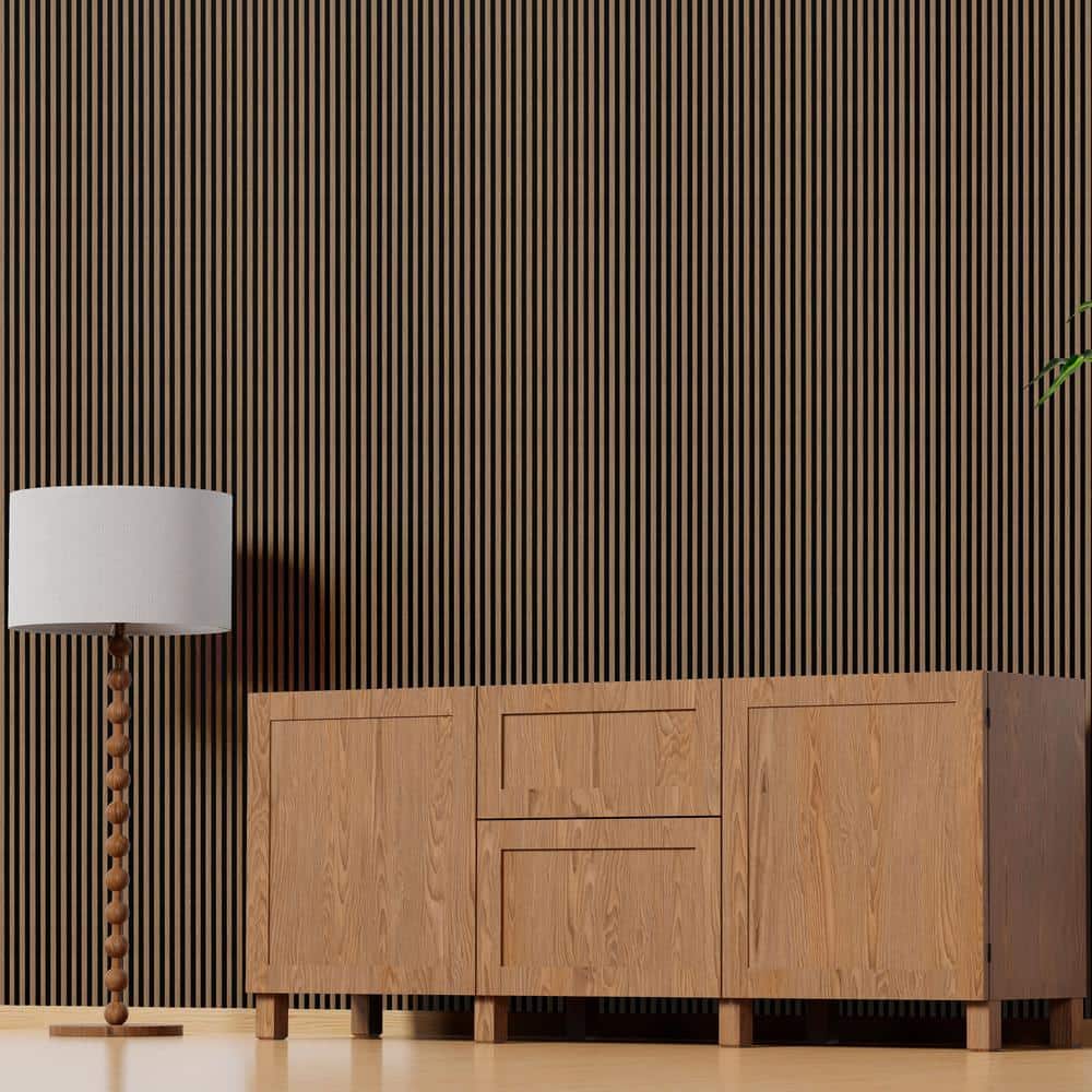 Ash 9.5" x 112" 3D Water Resistant Wood Wall Panels