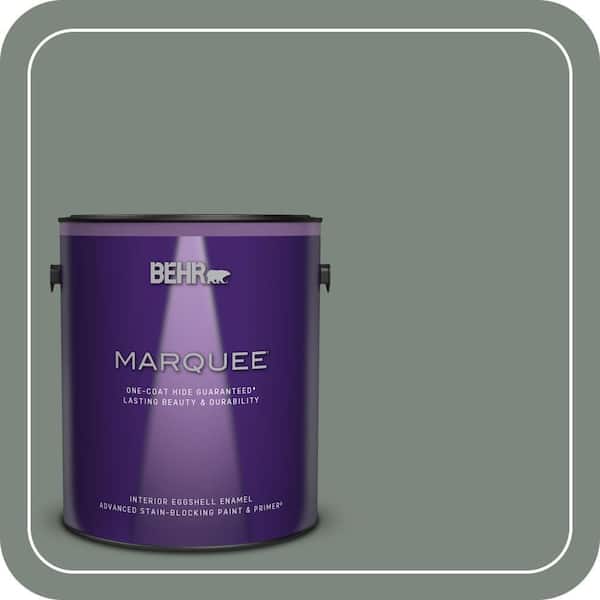 BEHR MARQUEE 1 gal. #700F-5 Wild Sage Eggshell Enamel Interior Paint & Primer