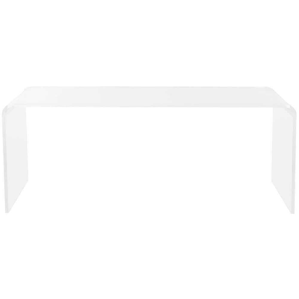 Addis 35'' Clear Acrylic Rectangular Coffee Table