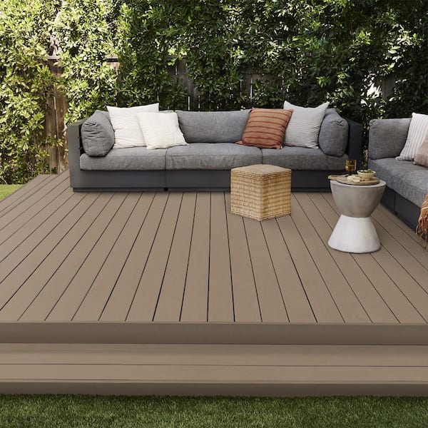 BEHR DECKplus - 1 gal. #SC-153 Taupe Solid Color Waterproofing Exterior Wood Stain