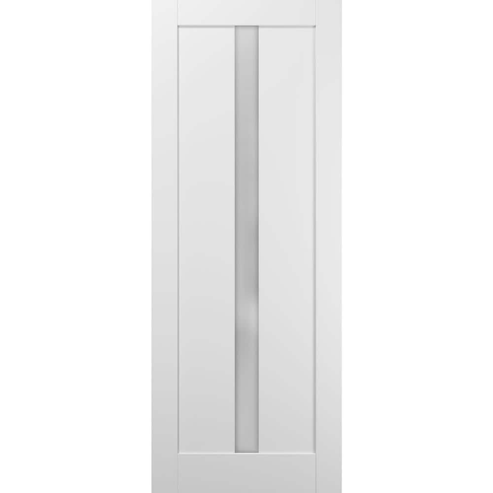 36 in. x 80 in. Solid MDF Frosted Glass White Interior Door Slab price history on PriceWatchPro