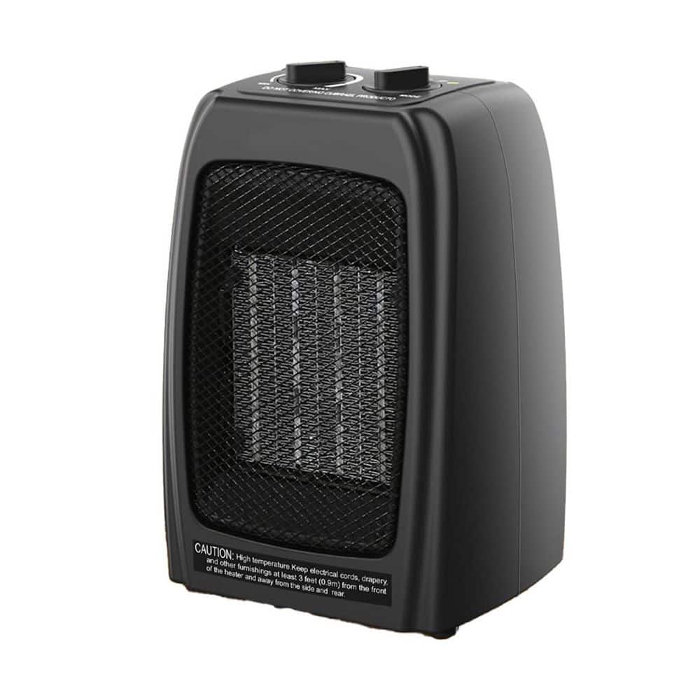 1500W Black Indoor Electric Ceramic Heater Infrared Space Heater with Thermostat, Quiet, Safety for Office Room price history on PriceWatchPro