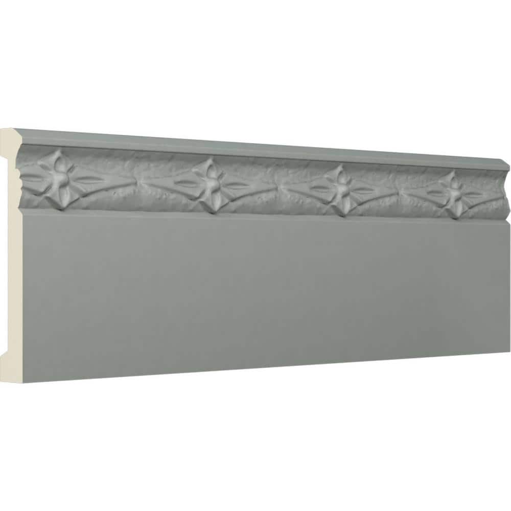 Gray Urethane Decorative Baseboard Moulding