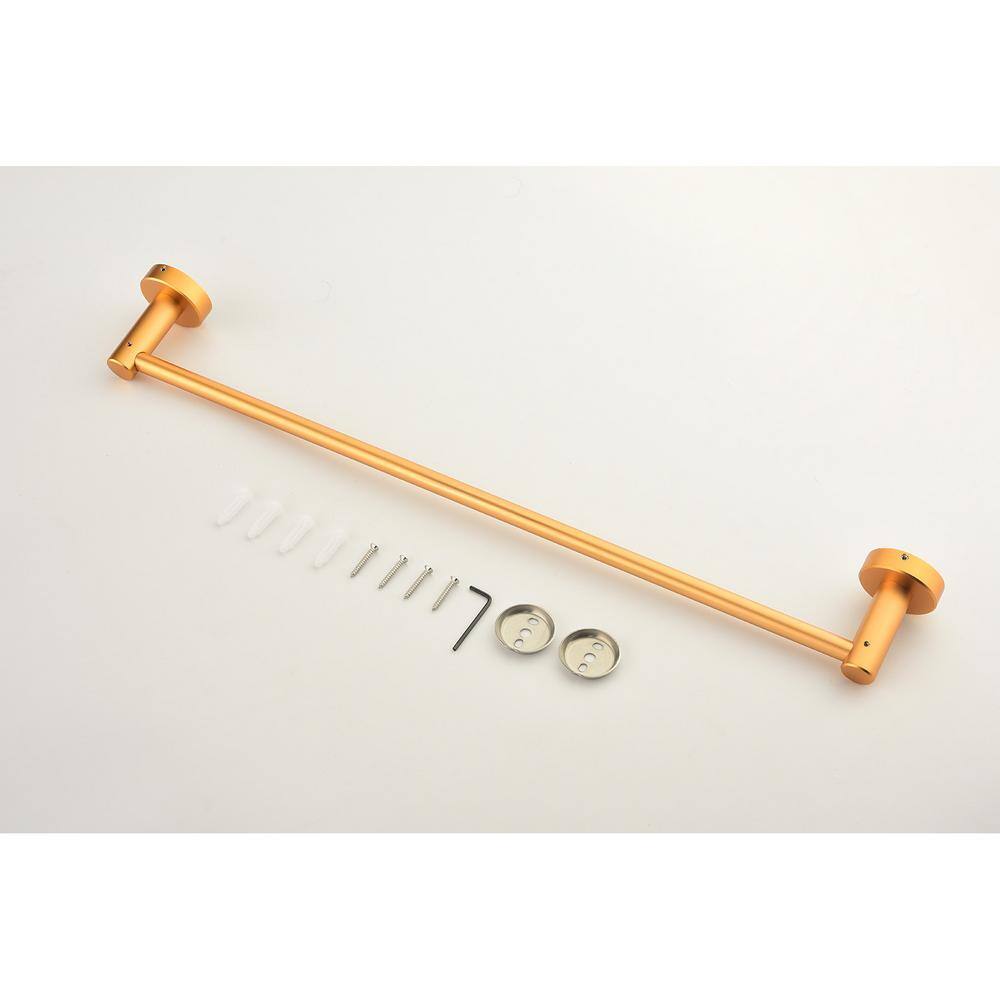 Brushed Gold 6-Piece Stainless Steel Bathroom Hardware Set