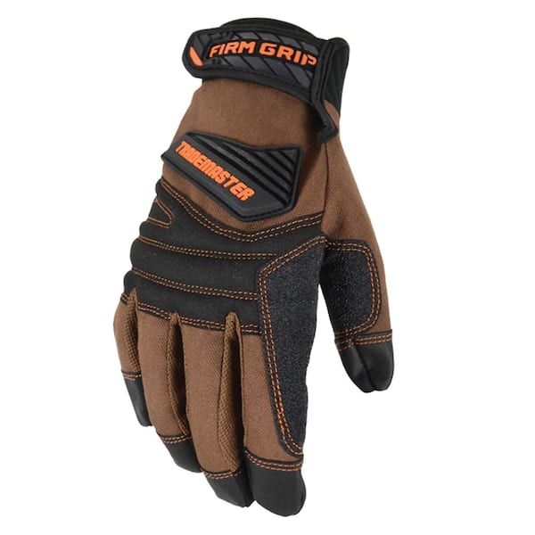 FIRM GRIP X-Large Duck Canvas Hybrid Leather Work Gloves, Multi