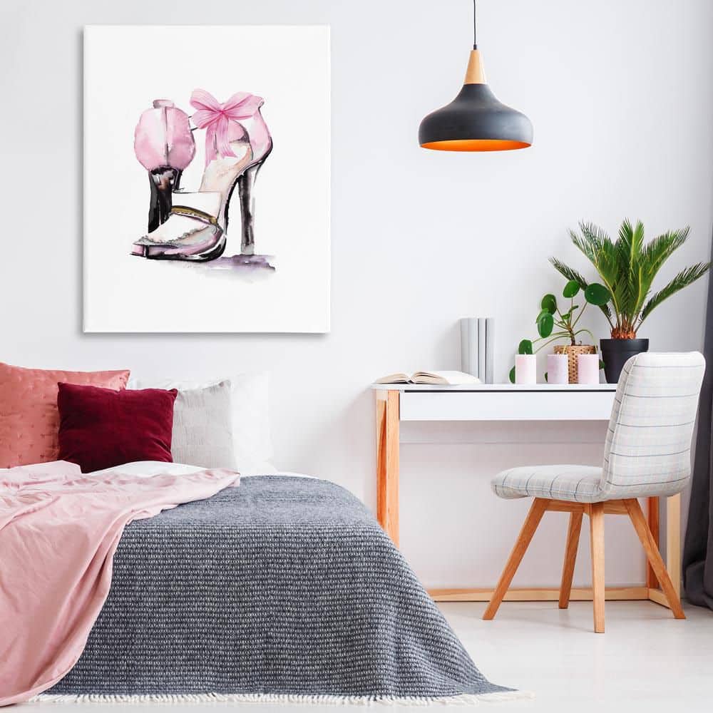 Pastel Pink Luxe Heels by Stella Chang Unframed Abstract Graphic Art Print 48 in. x 36 in. price history on PriceWatchPro