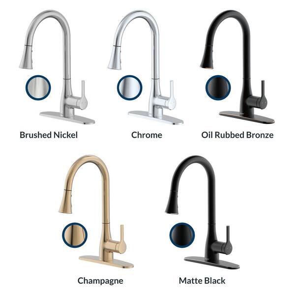 Classic Series Single-Handle Pull-Down Sprayer Kitchen Faucet in Matte Black Classic Series Single-Handle Pull-Down Sprayer Kitchen Faucet in Matte Black