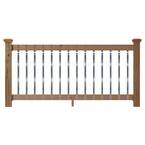 DeckoRail 6 Ft. Aluminum Cedar-Tone Southern Yellow Pine Deck Railing ...