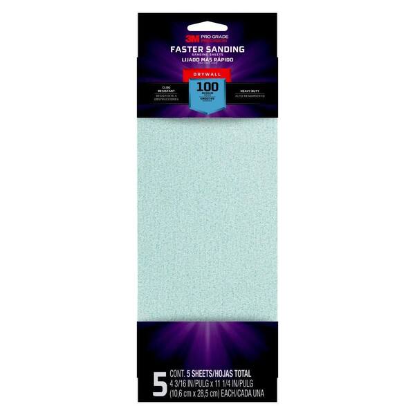 3M Pro Grade Precision 9 in. x 11 in. Fine 220-Grit Sheet Sandpaper  (4-Sheets/Pack) 26220PGP-4 - The Home Depot