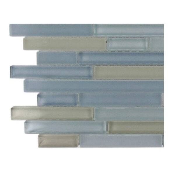 Ivy Hill Tile Temple Seawave Glass Tile - 3 in. x 6 in. x 8 mm Tile Sample