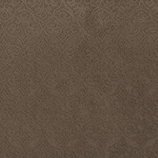 Perfectly Posh - Pecan - Brown 43 oz. Nylon Pattern Carpet - Installation Required