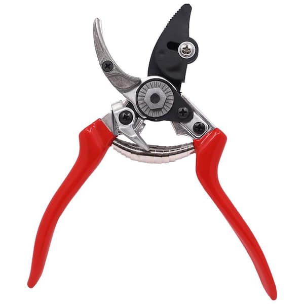 ZENPORT 8 in. Cut-n-Hold Heavy-Duty Pruner with Red Handles Z202