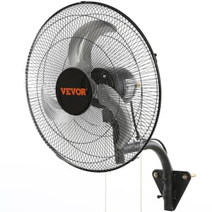 Wall Mount Fan 18 in. 3-speed High Velocity Max. 4000 CFM Oscillating Industrial Wall Fan for Warehouse