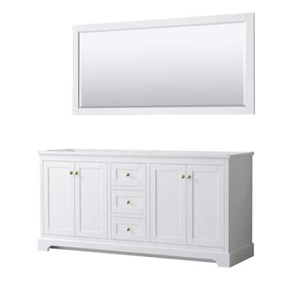 Wyndham Collection Avery 79 In W X 21, 70 Bathroom Vanity No Top