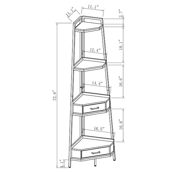 Bella Storage Solution 16.6-in x 11.3-in-Compartment Clear