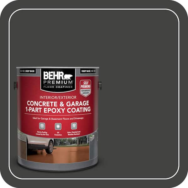 1 gal. #SC-102 Slate Self-Priming 1-Part Epoxy Satin Interior/Exterior Concrete and Garage Floor Paint