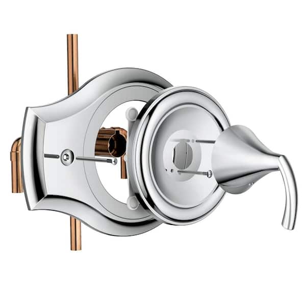 Add-A-Shower 2-Handle Tub and Shower Faucet with Soap Dish Body in Chrome Add-A-Shower 2-Handle Tub and Shower Faucet with Soap Dish Body in Chrome