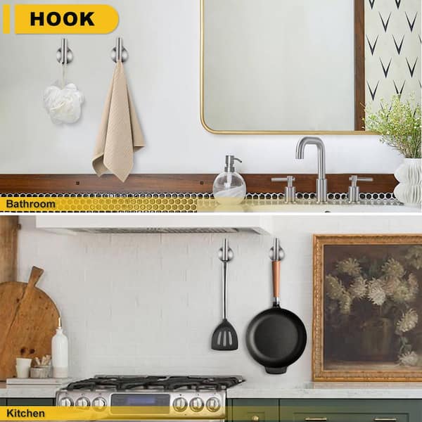 3-Piece Bath Hardware Set with Mounting Hardware in Brushed Nickel