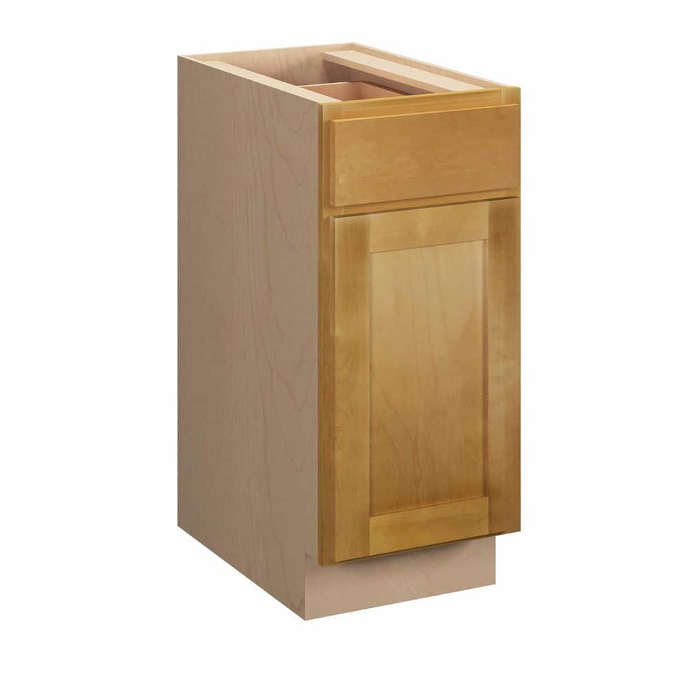 Aberdeen Recessed 18 in. W x 34.5 in. H x 24 in. D Assembled Plywood Base Cabinet in Caramel price history on PriceWatchPro