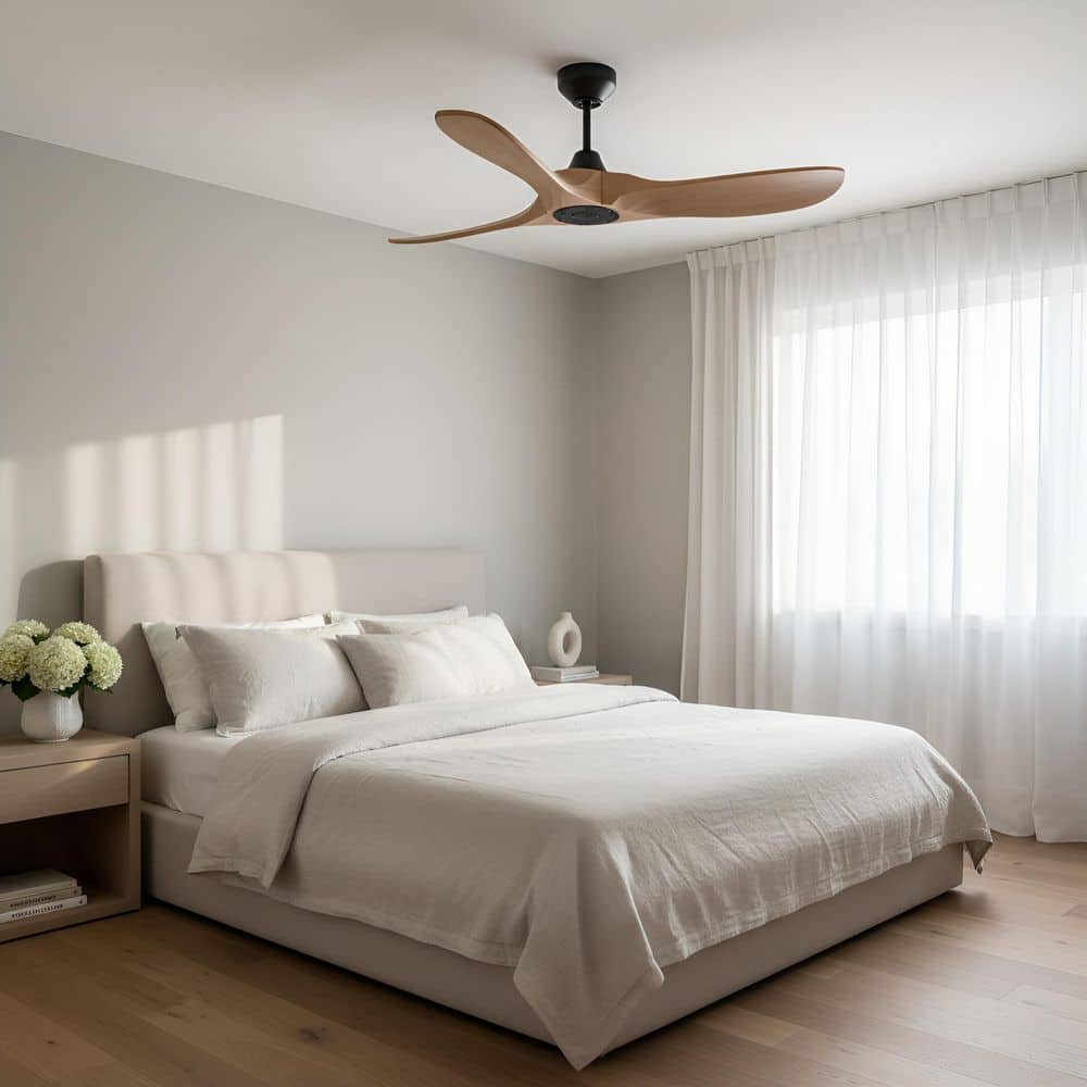 Maverick Smart 44 in., Indoor/Outdoor Midnight Black Modern Downrod Mount Ceiling Fan with Remote Included price history on PriceWatchPro