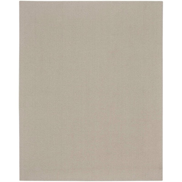 Natural Harmony Sand Harbor Silt/Ivory Custom Rug with Pad