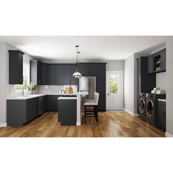 Richmond Venetian Onyx Plywood Shaker Ready to Assemble Drwer Base Kitchen Cabinet Sft Cls 18 in W x 24 in D x 34.5 in H