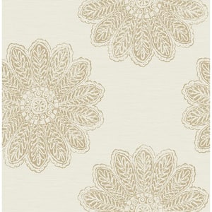 Sol Light Brown Medallion Strippable Wallpaper (Covers 56.4 sq. ft.)