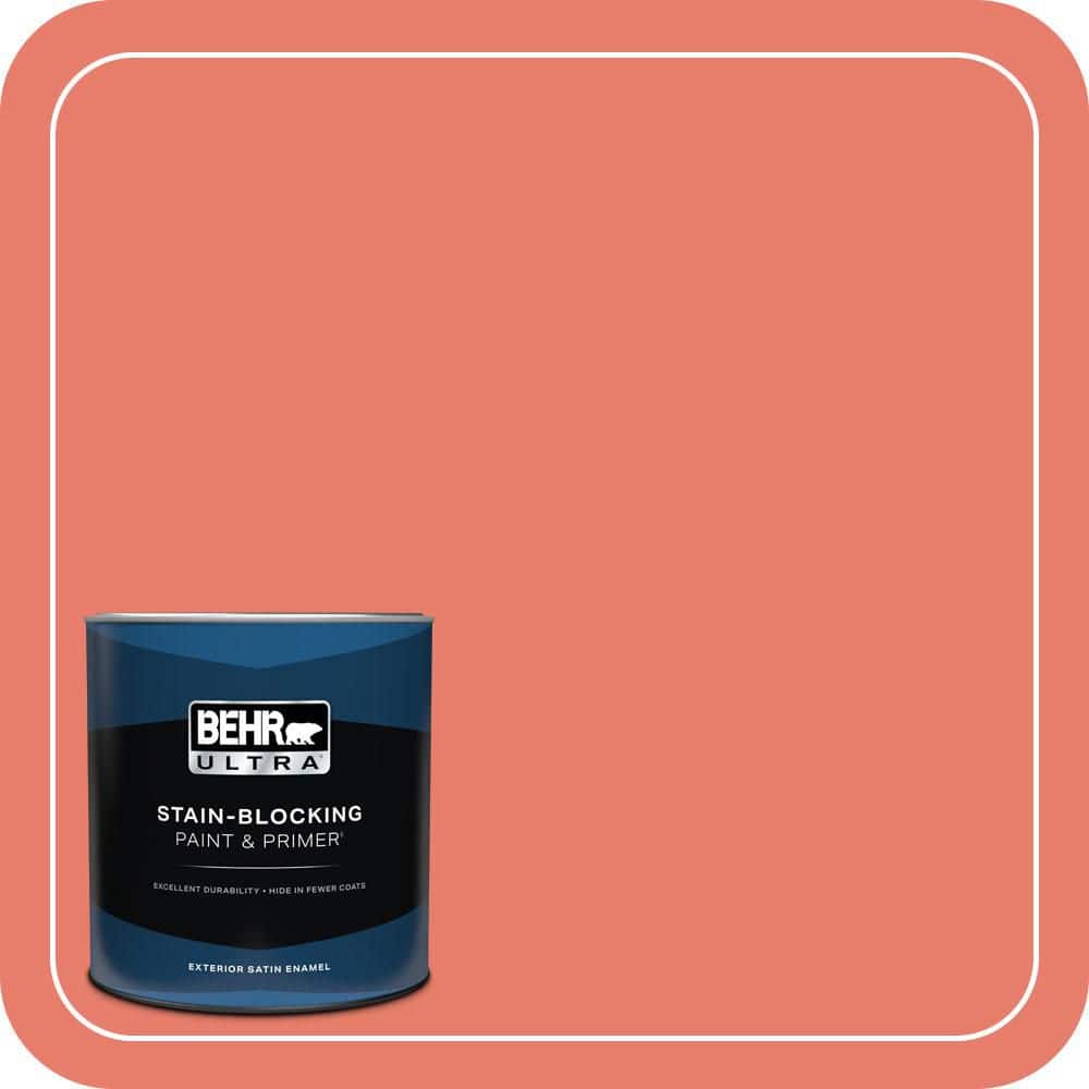 1 qt. #HDC-SM14-12 Cosmic Coral Satin Enamel Exterior Paint & Primer product image for price tracking