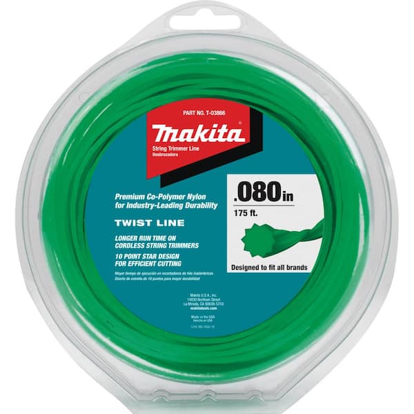 Makita 0.080 in. x 175 ft. Twisted Trimmer Line T 03866 The Home