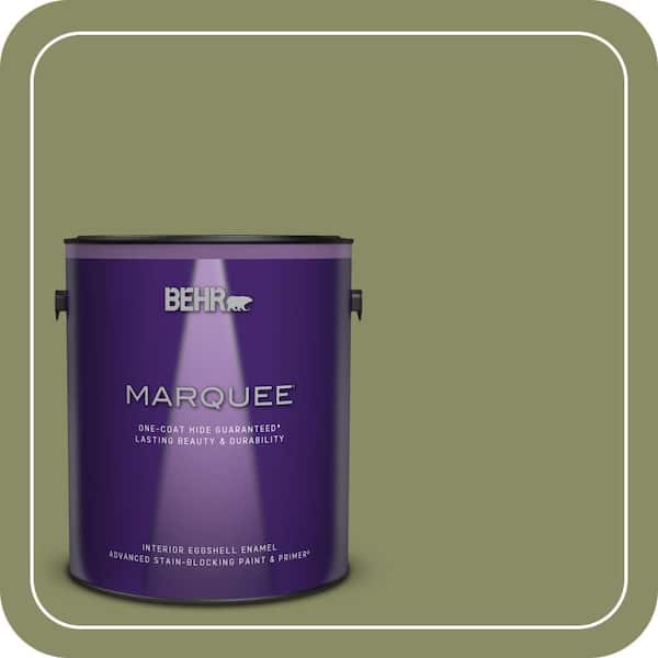 BEHR MARQUEE 1 gal. #S360-5 Yogi One-Coat Hide Eggshell Enamel Interior Paint & Primer
