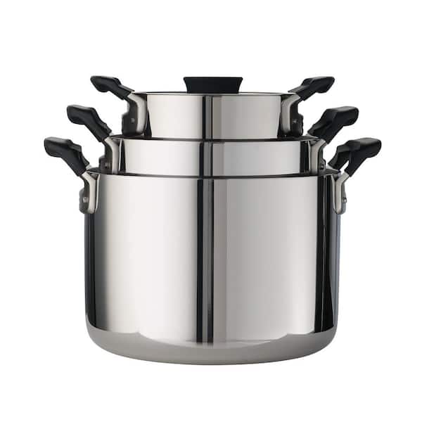 Tramontina Gourmet Tri-Ply Clad 6 Qt. Stock Pot with Lid & Reviews