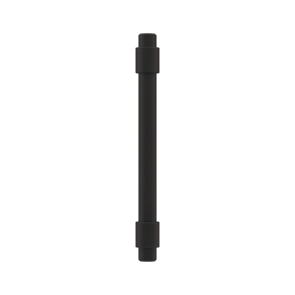 Matte Black Steel Modern Cabinet Bar Pull with Mounting Hardware