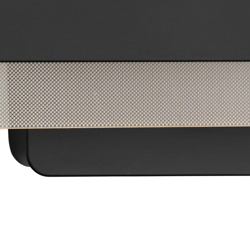 Matte Black 32" LED Linear Vanity Light with Acrylic Shade