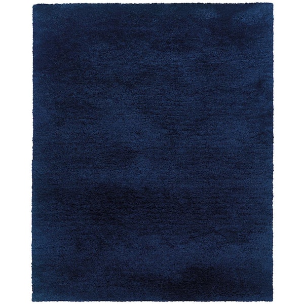 AVERLEY HOME Cara Solid Blue/Blue 5 ft. x 8 ft. Area Rug