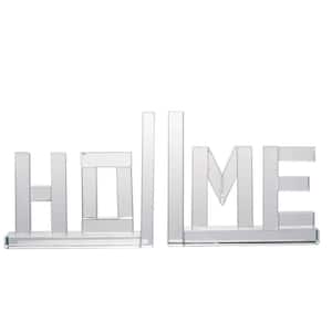 Clear Home Bookends (Set of 2)