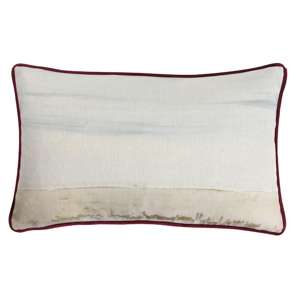 Amy Multi Beige, Brown Abstract Cotton 5 in. x 20 in. Throw Pillow