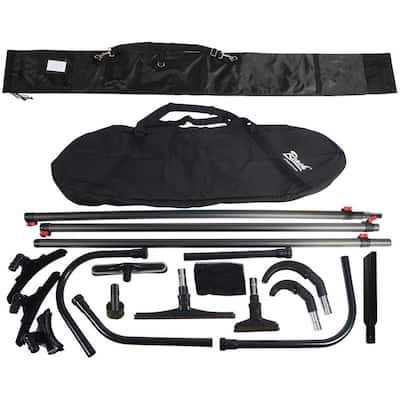 35 ft. High Reach Vacuum Attachment Kit with 3 Carbon Fiber Poles and Carry Bag