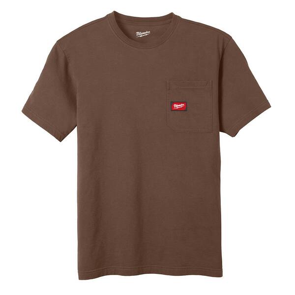 Milwaukee Men's X-Large Brown GRIDIRON Cotton/Polyester Short