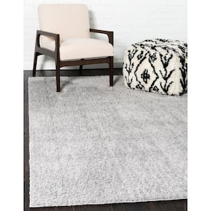 Studio Solid Shag Light Gray 9' 0 x 12' 0 Area Rug