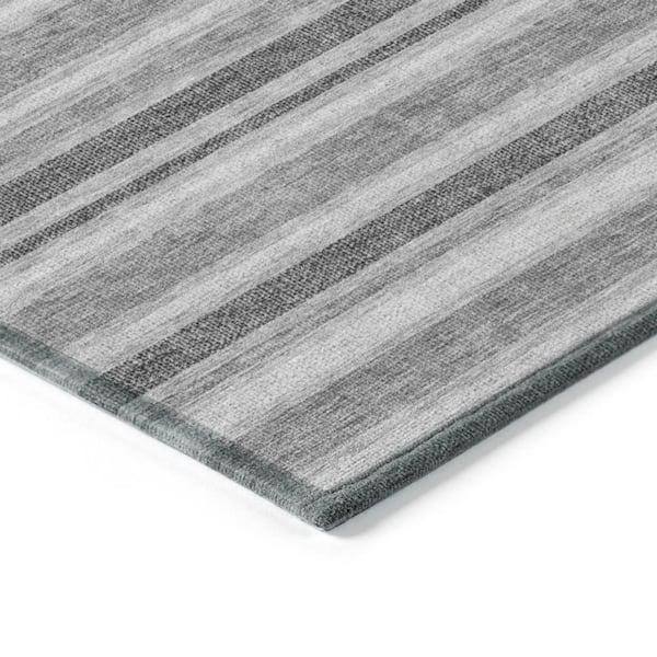 Chantille ACN531 Gray 10 ft. x 14 ft. Machine Washable Indoor/Outdoor Geometric Area Rug