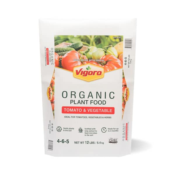Vigoro 12 lbs. Organic Tomato and Vegetable Plant Food, OMRI Listed, 4-6-5