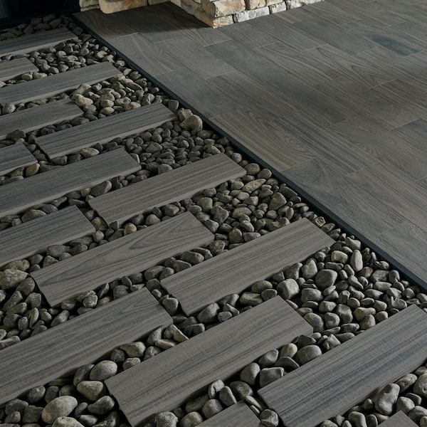 Ebano Ironwood 24 in. x 8 in. x 0.75 in. Brown Porcelain Paver Tile (319.20 Sq. Ft./Pallet) Ebano Ironwood 24 in. x 8 in. x 0.75 in. Brown Porcelain Paver Tile (319.20 Sq. Ft./Pallet)