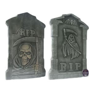 21 in. Spooky tombstone Halloween Decorations
