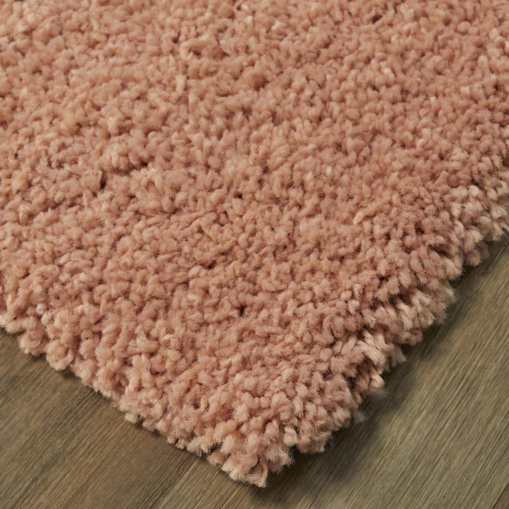 Merril Burnt Orange and Multicolor Geometric Shag Area Rug
