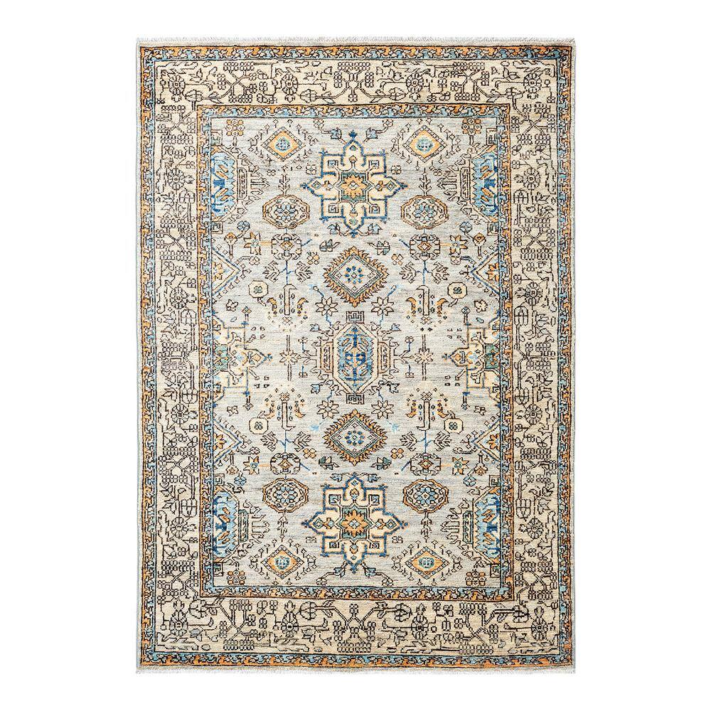 Serapi Gray 4 ft. x 6 ft. Tribal Wool Indoor Area Rug price history on PriceWatchPro