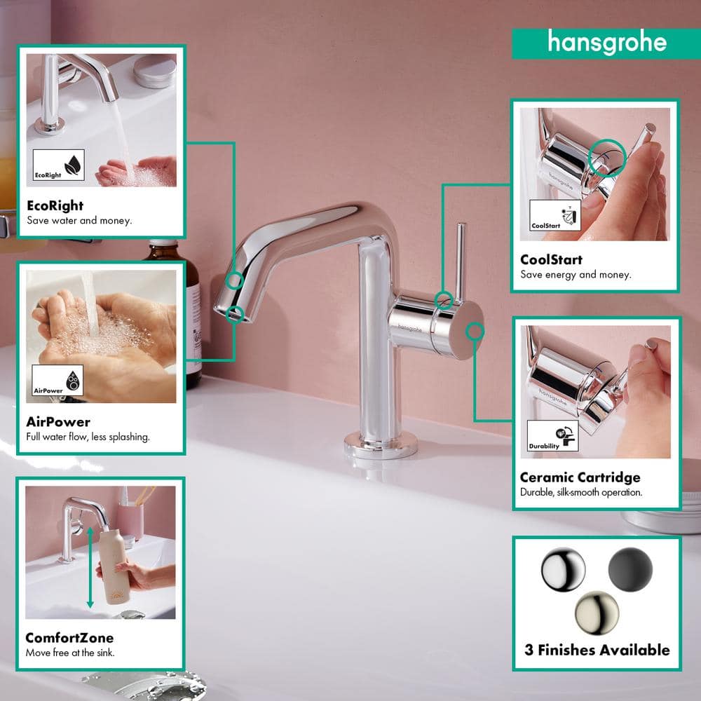 Tecturis S Chrome Single-Handle Bathroom Faucet