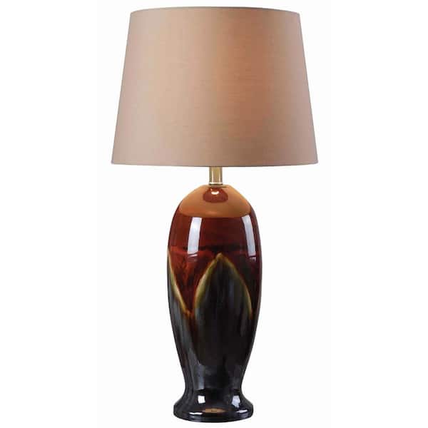 Kenroy Home Lavo 30 in. Ceramic Glaze Table Lamp